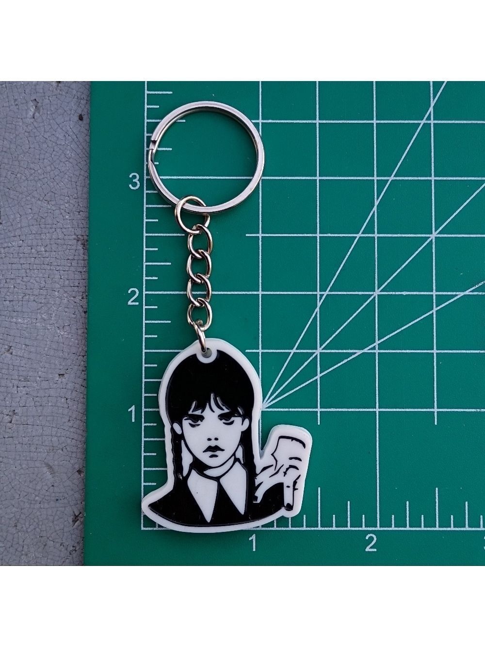 2/$10 Wednesday And Thing Silicone Keychain